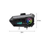Tiardey Motorrad-Gegensprechanlage, Helm, Bluetooth-Headset, Sprachassistent, unterstützt doppelte Geräuschunterdrückung, High-Definition-Anrufe, gleichzeitiges Musikhören und Navigieren