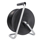 as - Schwabe Universal-Roller Leertrommel Ø285 mm mit Kabelhaspel, Feststellbremse, Fußgestell und ergonomischen Haltegriff, für diverse Kabellängen, 12121