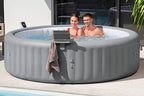 Bestway Xtras Lay-Z-SPA 4-in-1 Ablagetablett, 32 x 30 x 18 cm, verstellbar, geeignet für alle Lay-Z-SPA Modelle, spritzwassergeschütztes Aufbewahrungsfach, Handtuchaufhängern, Tablet-Halterung