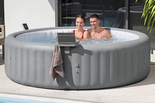 Bestway Xtras Lay-Z-SPA 4-in-1 Ablagetablett, 32 x 30 x 18 cm, verstellbar, geeignet für alle Lay-Z-SPA Modelle, spritzwassergeschütztes Aufbewahrungsfach, Handtuchaufhängern, Tablet-Halterung