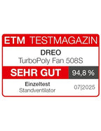 Dreo Smart Standventilator mit RGB Light, 120° +120° Oszillierender Ventilator mit Fernbedienung, 20dB Leiser Bodenventilator für Schlafzimmer, 8H Timer, Silber