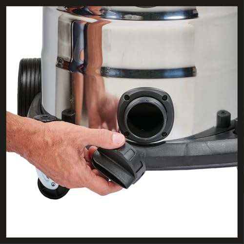 Einhell Nass-Trockensauger TE-VC 2340 SACL (1.500 W, 225 mbar, 9m Aktionsradius, HEPA-Faltenfilter inkl. Filterreinigungssystem, 40l Behälter, Staubschutzklasse L, 1.900 W Automatiksteckdose)
