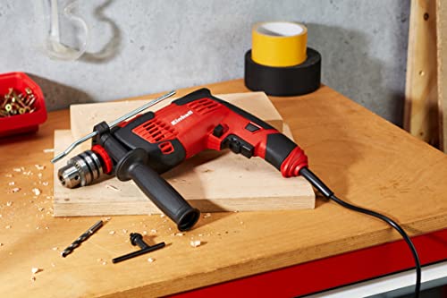 Einhell Schlagbohrmaschine TC-ID 1000 E (1010 W, Bohrleistung Ø Holz 32 mm, Beton 16 mm, Metall 13 mm, Metall-Tiefenanschlag, robustes Zahnkranzbohrfutter)