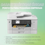 Brother MFC-J6940DW DIN A3 4-in-1 Farbtintenstrahl-Multifunktionsgerät (2 x 250 Blatt Papierkassette, Drucken, scannen, kopieren, faxen), Weiß, Mittel