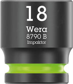Wera 05005530001 8100 SB 12 Zyklop Comfort Knarrensatz, Umschalthebel, 3/8"-Antrieb, metrisch, 16-teilig
