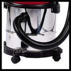 Einhell TC-VC 1812 S Nass-Trockensauger (1.250 W Leistung, 36mm Schlauchsystem, 12 l Edelstahlbehälter, Schaumstofffilter, umfangr. Düsenzubehör)