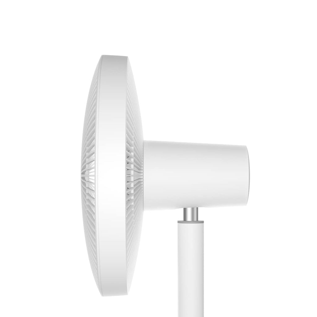 XIAOMI Mi Smart Standing Fan 2 Tisch- Standventilator mit optionaler iOS/Android Mi Home Appanbindung (15 W sparsamer BLDC Motor, 58 dB, 4 Geschwindigkeitsstufen, Google Assistant kompatibel) Weiß