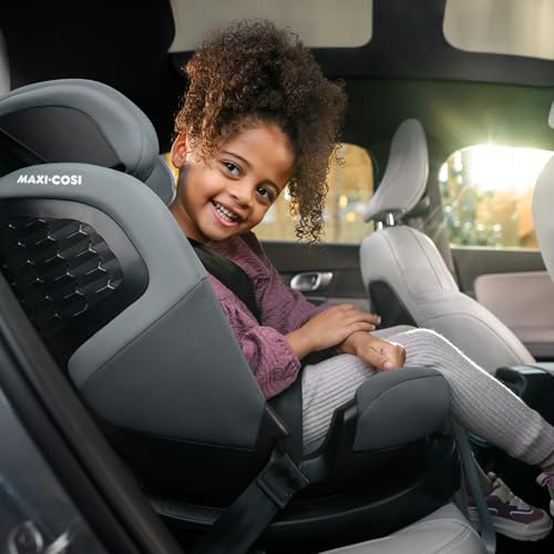 Maxi-Cosi Emerald 360 S i-Size, Autositz 360 Grad Drehbar, 0–12 Jahre (40–150 cm), Mitwachsender Kindersitz 0-36kg, ISOFIX-Kindersitz, 4 Liegepositionen, G-CELL Seitenaufprallschutz, Tonal Graphite
