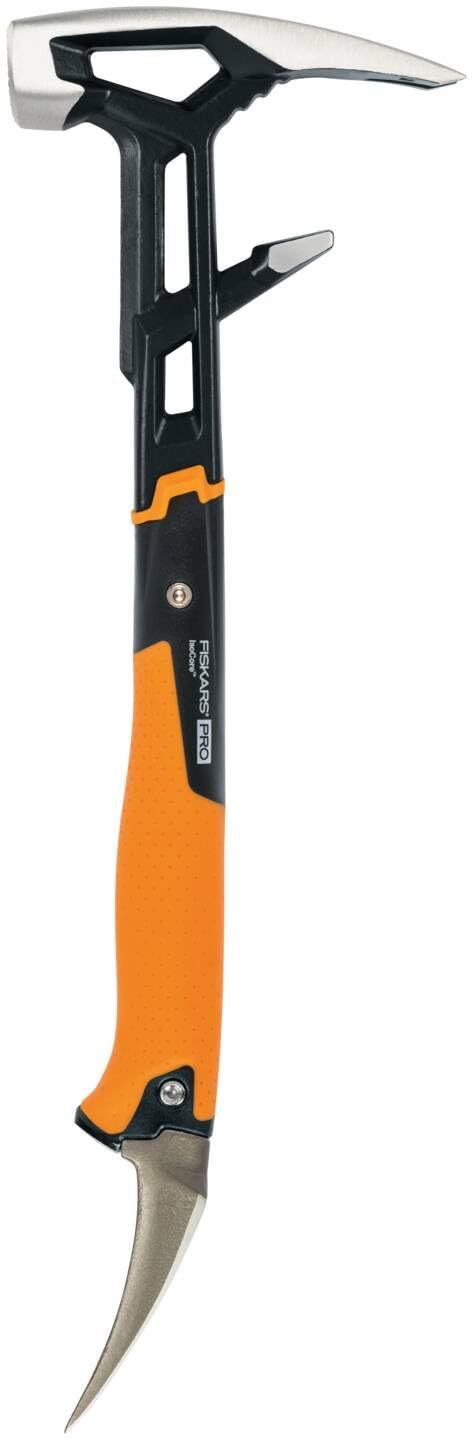 Fiskars Abbruchwerkzeug IsoCore M für eine Vielzahl von Abbrucharbeiten, Länge: 46,2 cm, Gewicht: 1,38 kg, Schwarz/Orange, 1027220