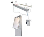 MAUL Flipchart MAULoffice 70 x 100 cm | Magnettafel für Wände und Türen | platzsparend im Büro | geeignet für Papier in verschiedenen Formaten | mit Ablage für Marker und Stifte | Silber
