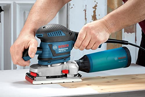 Bosch Professional GSS 230 AVE (300 Watt, Zusatzhandgriff, 3x Schleifblatt für Holz, in L-BOXX 238), 0601292801