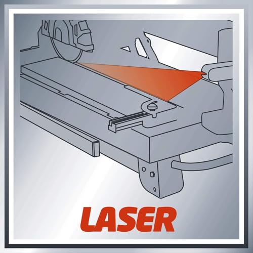 Einhell 4301220 radial-Fliesenschneidmaschine TE-TC 920 Ul (Lange Schnittlängen, Laser als Optische Schnitthilfe, schwenkbares Sägeblatt, höhenverstellbar), 900 W, 240 V
