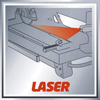 Einhell 4301220 radial-Fliesenschneidmaschine TE-TC 920 Ul (Lange Schnittlängen, Laser als Optische Schnitthilfe, schwenkbares Sägeblatt, höhenverstellbar), 900 W, 240 V