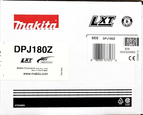 Makita DPJ180Z Akku-Nutfräse 18 V (ohne Akku, ohne Ladegerät)