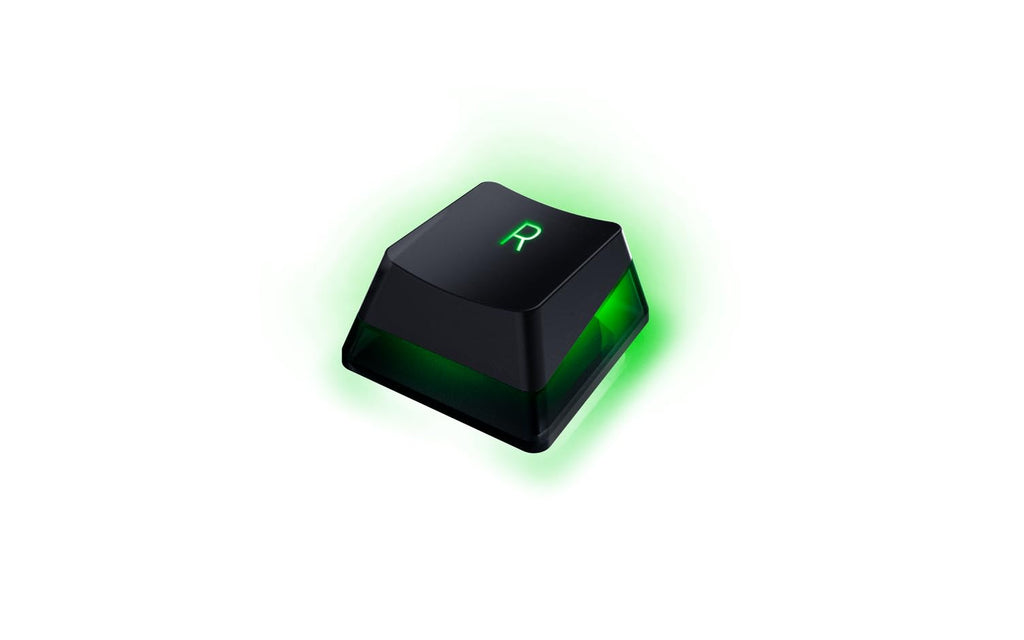 Razer Phantom Tastenkappen-Set - Hintergrundbeleuchtungskompatibel Tasten für Razer Tastaturen (für Switches mit kreuzförmiger Achse, ABS-Material, 128 Keycaps) QWERTZ DE-Tasten | Schwarz