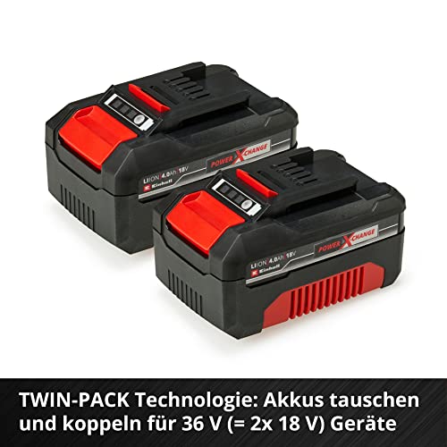 Original Einhell Starter Kit 4,0 Ah Akku und Ladegerät Power X-Change (Li-Ion, 18 V, 75 min Ladezeit, passend für alle Power X-Change Geräte) 1er Pack
