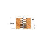 CMT ORANGE TOOLS 900.616.11 - HARTMETALL-FINGERVERLAIMFRÄSER Z2 S=12 D=47,6X40