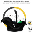 Kinderkraft MOOV2 AIR Kinderwagen 3 in 1 Kinderwagenset bis 22 kg mit Kindersitz I-SIZE 40-75 cm, Buggy Funktion, Liegeposition verstellbar, Große ausziehbare Verdeck, Aufblasbare Räder, Schwarz