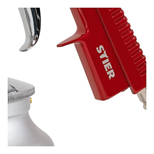 STIER Sandstrahlpistole, 5-10 bar, Sandstrahlgerät, Sandstrahler, Düsendurchmesser 3 mm, Luftbedarf 120 l/min, für Körnung 0,2-0,8 mm, entfernt Rost & Farbe