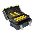 STANLEY FatMax Werkzeugbox Werkzeugkoffer leer Werkzeugkasten - Werkzeugkiste (18 Zoll, 46 x 32 x 24 cm, Koffer für Werkzeuge, Box mit ausladenden Schubfächern, robust) FMST1-71219