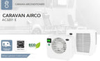 EUROM Split Klimaanlage AC2401 für Wohnwagen, Wohnmobil, Camping, Boot, Bus, Camper, Caravan, Mobilheim | Mobiles Klimagerät mit 2400 BTU | Verbessertes Modell dem legendären Klima AC2400