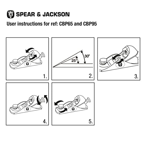 Spear & Jackson CBP95 Tischler-Einhandhobel Nr. 9 1/2