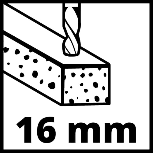 Einhell Schlagbohrmaschinen-Set TC-ID 1000 E Kit (1.010 W, Bohrleistung Holz 32 mm, Metall 13 mm, Beton 16 mm, 13 mm Schnellspannbohrfutter, inkl. 16-tlg. Bohrer-Set und Tasche) Rot