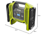 RYOBI 18 V ONE+ Akku-Multikompressor R18MI-0, Digital, max. Druck 10,3 bar, ohne Akku und Ladegerät, Grün