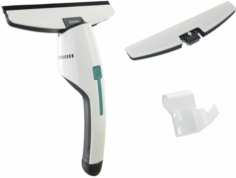 Leifheit Fenstersauger Nemo inkl. Wandhalterung und Baddüse, Badsauger mit wasserdichtem Gehäuse für die Dusche, verwendbar bis zu 45 min, handlicher und Leichter Fensterreiniger