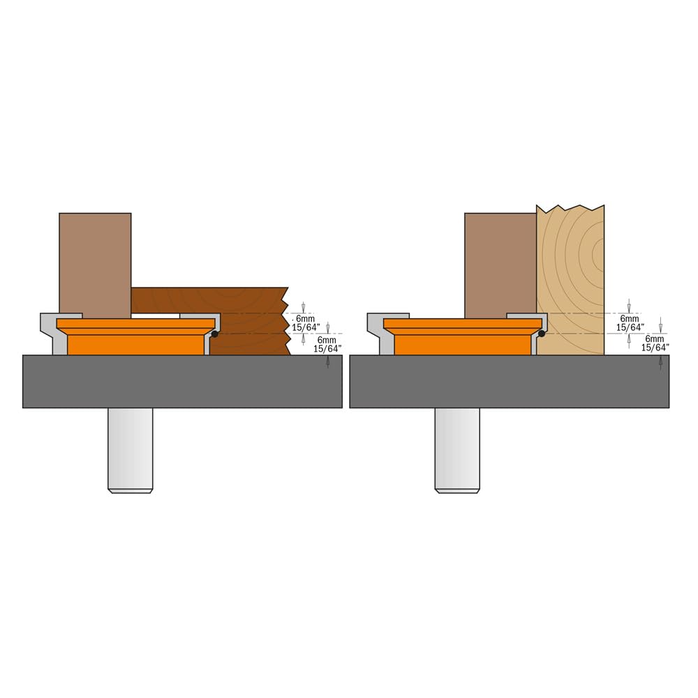 CMT ORANGE TOOLS 955.002.11 - SCHUBLADEN-FRÄSER HM D=31.7X12.7 S=8