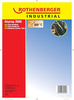 ROTHENBERGER Industrial 5teiliges Hochleistungs-Turbo-Lötbrenner Set inkl. 2 m Propan-Gasschlauch & Zubehör | Lötbrenner | Brenner | 800°C Arbeitstemperatur | Weichlöten | Hartlöten 030950E