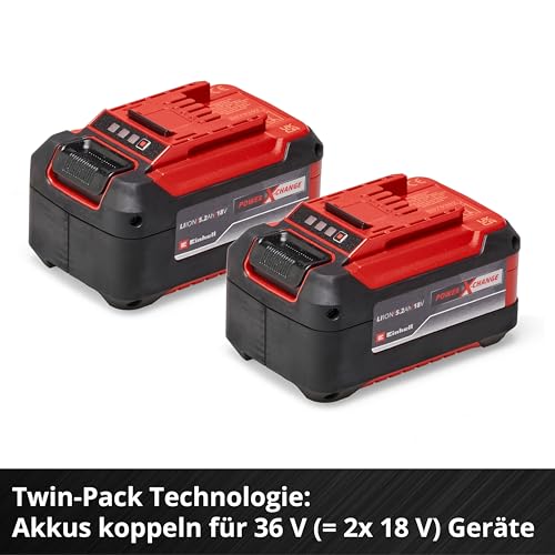 Original Einhell Starter Kit 5,2 Ah Akku und Fastcharger Power X-Change (Li-Ion, 18 V, 80 min Ladezeit, passend für alle Power X-Change Geräte)