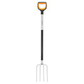 Fiskars Spatengabel für harte, steinige Böden, Mit 4 Zinken, Länge: 120 cm, Qualitätsstahl-Zinken/Glasfaserverstärkter Kunststoff-Stiel, Schwarz/Orange, Xact, 1070716