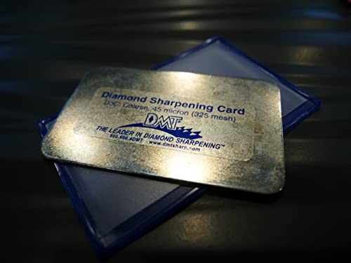 DMT Dia-Sharp® Diamant Taschenschleifstein im Kreditkartenformat Set Grob, Fein & Extrafein, Kompakter Wetzstein für Messer und Werkzeuge, Made in USA, D3EFC
