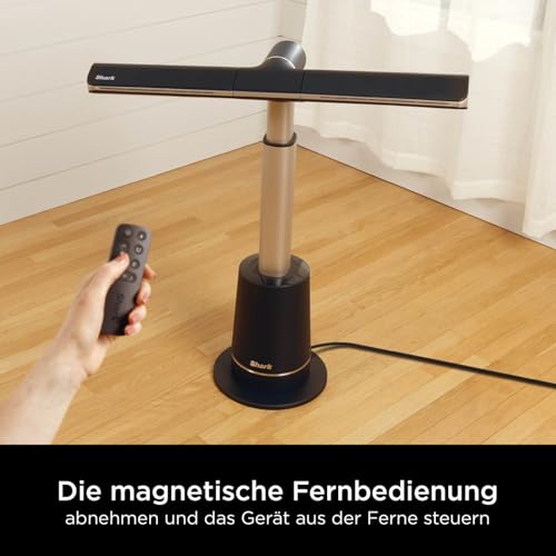 Shark TurboBlade Turmventilator, leise, Hochgeschwindigkeitssystem, Luftzirkulation bis 20 Meter, 10 Geschwindigkeiten, 180° Oszillation, Fernbedienung, Timer, Einfache Reinigung, Anthrazit TF200SEU