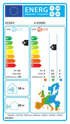 KESSER® Klimaanlage Set Split - mit WiFi/App Funktion Klimagerät - Kühlen A++/ Heizen A+ - 9000 BTU/h (2.600 Watt) Sehr Leise, Kältemittel R32 - Fernbedienung, Timerfunktion - Inkl. Montagematerial