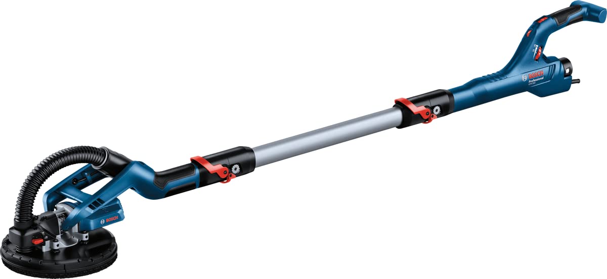 Bosch Professional Gipsschleifer Giraffe GTR 550 (Schleifscheiben-Set, Schleifpapier, Schlauchklemme, Koffer)