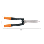 Fiskars Getriebe-Heckenschere HS52, Antihaftbeschichtet, Hochwertige Stahlklingen/Glasfaserverstärkter Kunststoff, Länge: 58,5 cm, Schwarz/Orange, Powerlever, 1001564