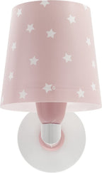Dalber kinder Wandlampe, Kinderlampe Wandleuchte kinderzimmer Wolken Star Light Sterne Rosa, 82219S, E27