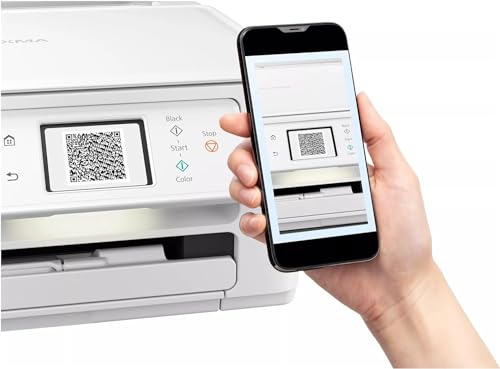Canon PIXMA TS7650i Multifunktionsdrucker 3in1 (Tintenstrahl,Drucken, Kopieren, Scannen, A4, 6,7 cm Touch LCD, WLAN, Duplexdruck, 2 Papierzuführungen, kompatibel mit Pixma Print Plan ABO) Weiß