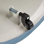 WEDO Metall-Kickstool mit Rollen – robuster Rollhocker aus Stahl mit Federrollen & rutschfester Trittfläche, Made in Germany, 150 kg Tragkraft