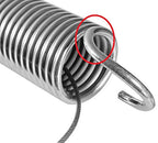 Onpira® 2x Universal Garagentor Feder in 21 Größen verzinkt in Erstausrüster Qualität! zur Auswahl Garagentorfedern Garage Zugfeder (375x48x5,3mm / Zugkraft: 100kg)