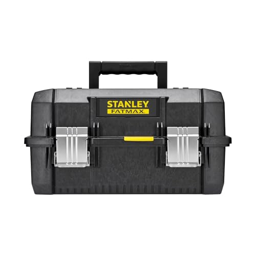 STANLEY FatMax Werkzeugbox Werkzeugkoffer leer Werkzeugkasten - Werkzeugkiste (18 Zoll, 46 x 32 x 24 cm, Koffer für Werkzeuge, Box mit ausladenden Schubfächern, robust) FMST1-71219