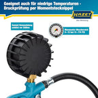 HAZET Reifenfüll-Messgerät 9041-1 I Manometer-Messbereich: 0-12 bar, Schlauchlänge: 400 mm, Manometer-Durchmesser: 63 mm I Reifendruck-Prüfer für Auto, Motorrad, Lkw uvm.