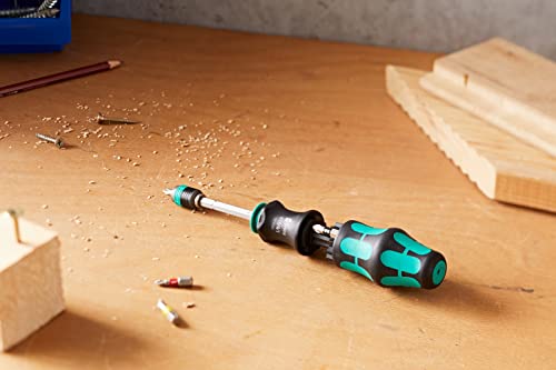 Wera 05051016001 Kraftform Kompakt 20 Tool Finder 1, mit Tasche, 7-teilig, Schwarz Grün, One size