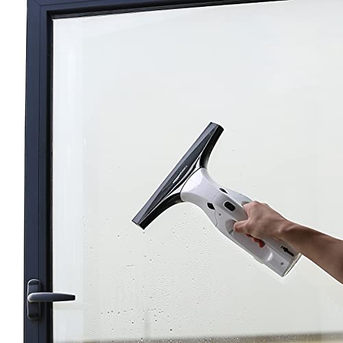 Amazon Basics Fensterstaubsauger-Set mit wiederaufladbarer Lithiumbatterie, für Fenster, Fliesen, Spiegel und Duschschwände, EU-/UK-/US-/JP-Stecker enthalten, 2 stück