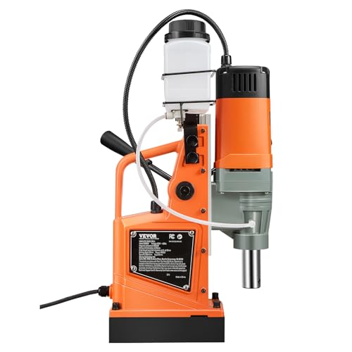 VEVOR Profi Kernbohrmaschine Magnetbohrmaschine 1550 W, Kernbohrmaschine Magnetbohreinheit 13000 N 50 mm Magnetkernbohrsystem für Schiffsbau, Brückenbau usw.