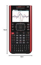 Texas Instruments TI-Nspire CX II-T CAS Graphikrechner (800 Funktionen, farbige Darstellung, 3D Anzeige) Schwarz Rot