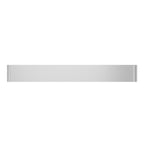 EGLO LED Wandlampe Sania 5, 1 flammige Wandleuchte, minimalistisch, Wandbeleuchtung aus Metall in Nickel-Matt, Weiß, Kunststoff in Satiniert, LED Badezimmer Lampe warmweiß, L 62 cm, IP44
