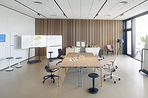 Sedus se:fit, Ergonomischer Hocker, Stehhocker, Stehsitz, Stehhilfe, Schwarz, Kunststoff, Gummifuß, 53-80 cm Höhenverstellbar